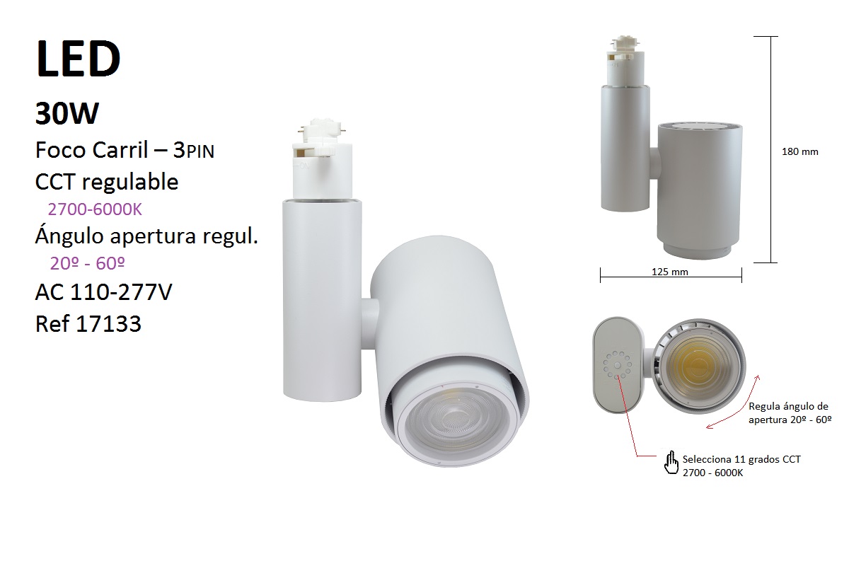 Focos de Carril 3PIN